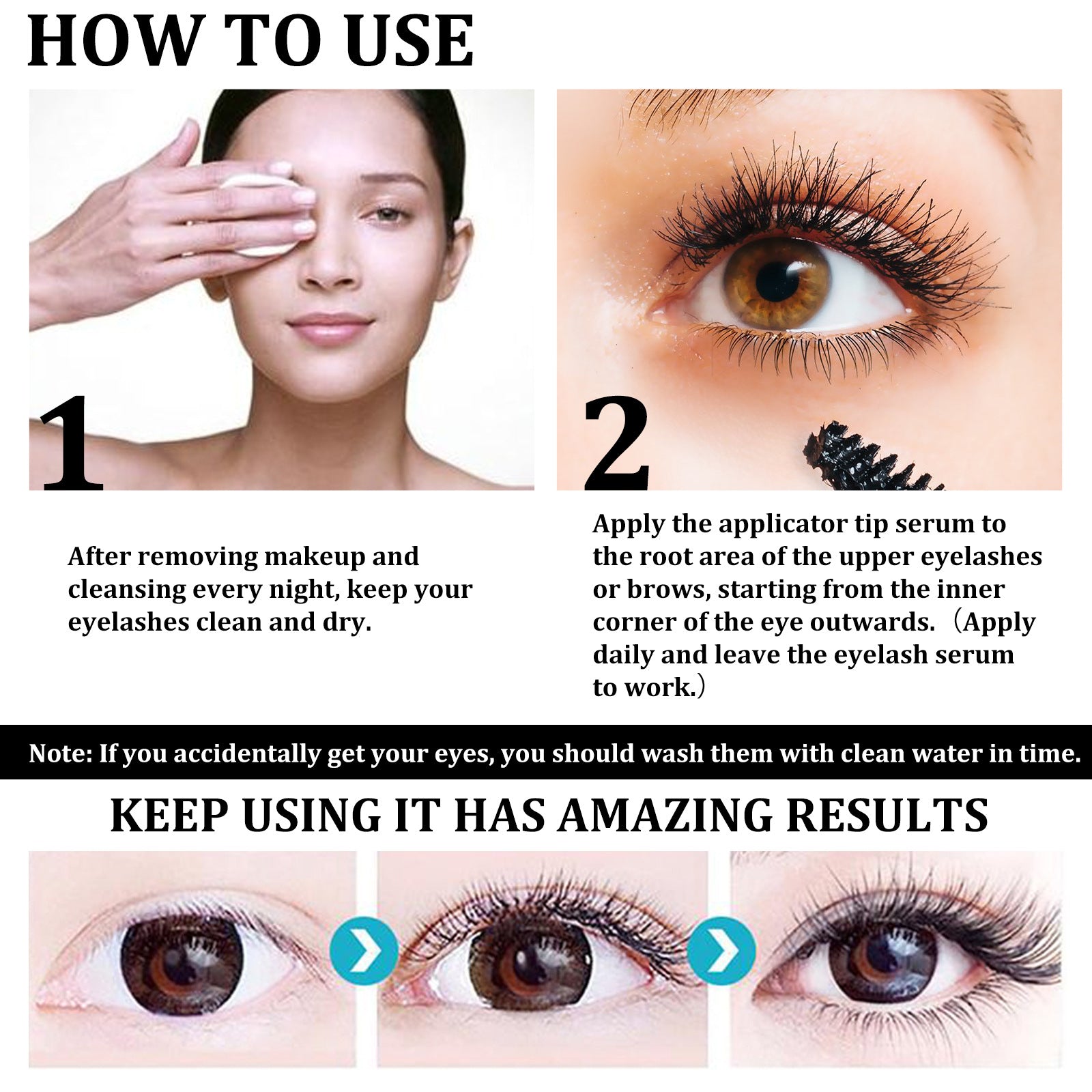 EELHOE Castor Oil Eyelash Serum – Curling, Moisturizing, and Natural Lash Care (10ml)