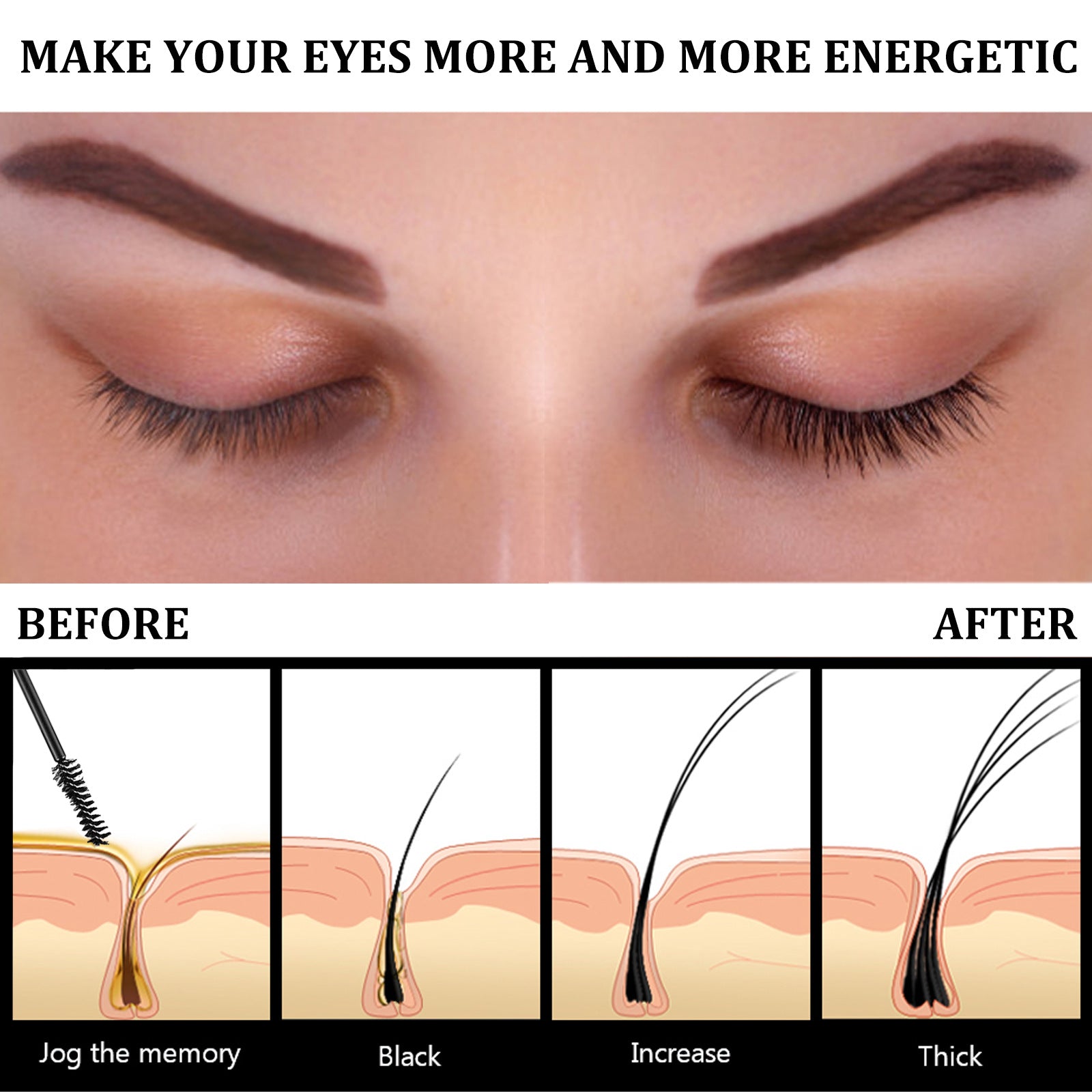 EELHOE Castor Oil Eyelash Serum – Curling, Moisturizing, and Natural Lash Care (10ml)