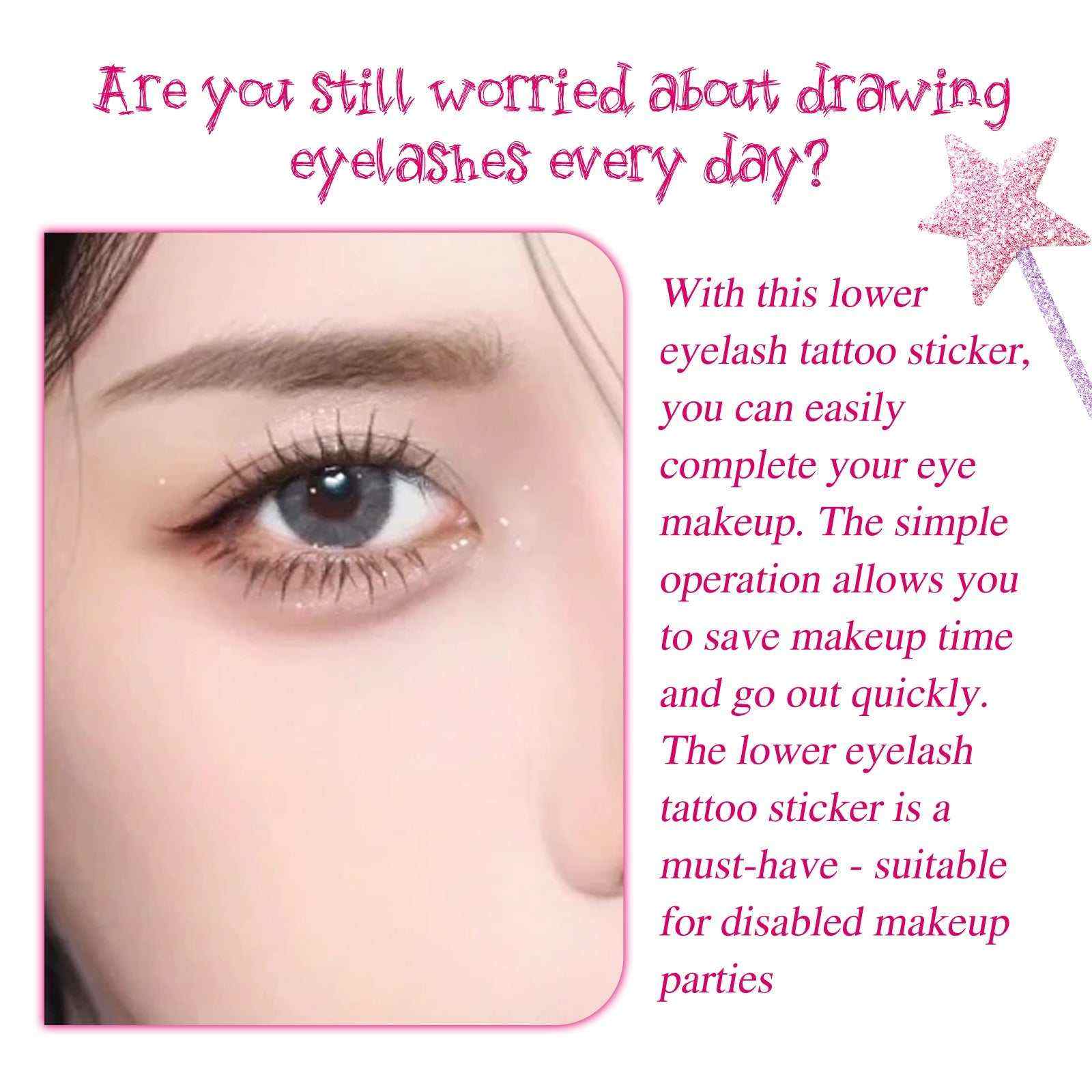 EELHOE Lazy Eyelash Stickers alt
