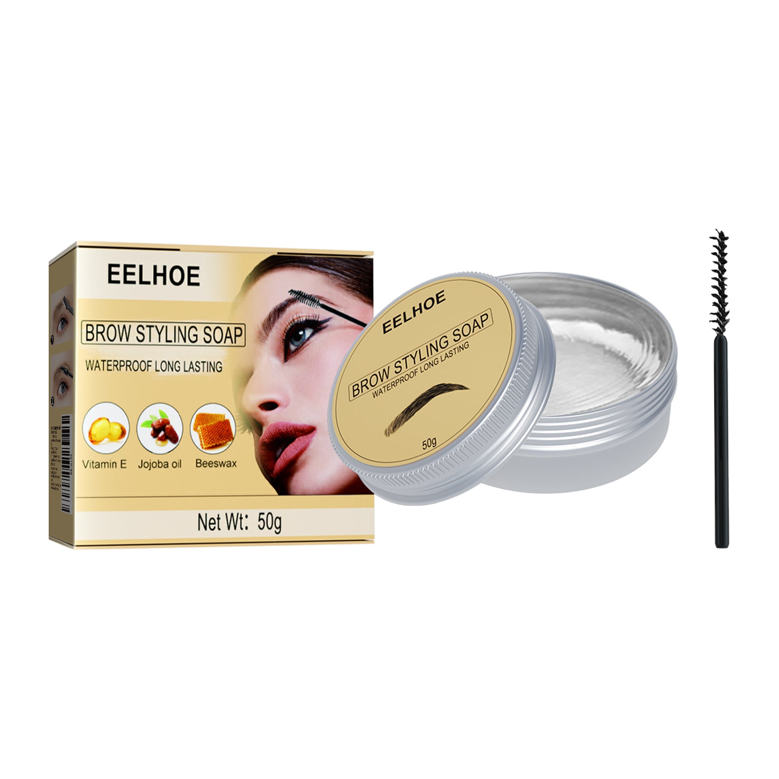 EELHOE Clear Brow Styling Gel | Transparent Long-Lasting & Natural Brow Setter